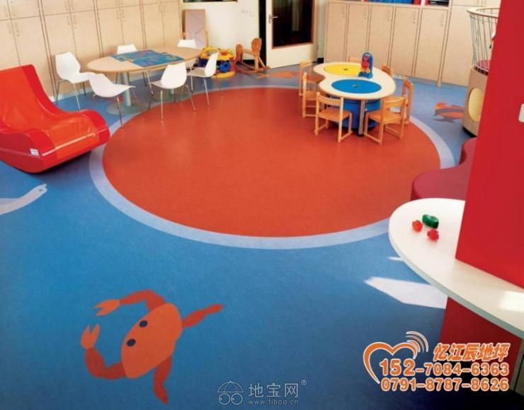 PVC地板，塑胶地板，橡塑地板幼儿园地板_6